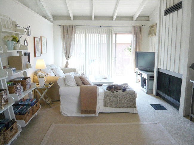 客厅图片来自四川岚庭装饰工程有限公司在整齐收纳 69平开放式小公寓的分享