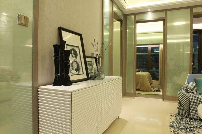 简约 客厅图片来自四川岚庭装饰工程有限公司在回归原点 现代简约样板房设计的分享