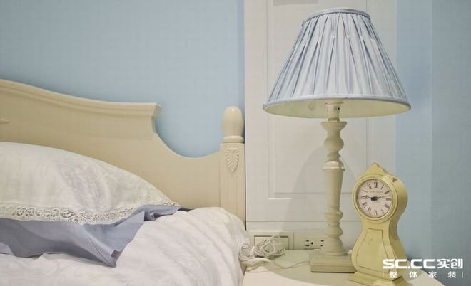 卧室图片来自四川岚庭装饰工程有限公司在北欧清新蓝调功能小家的分享