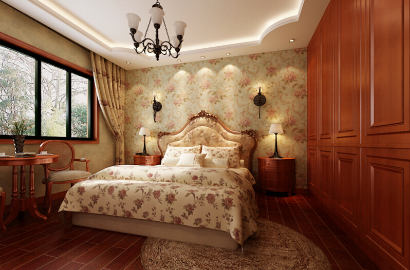 小资 三居 美式 温馨 收纳 卧室图片来自合肥生活家在京城国际-176平-美式风格的分享