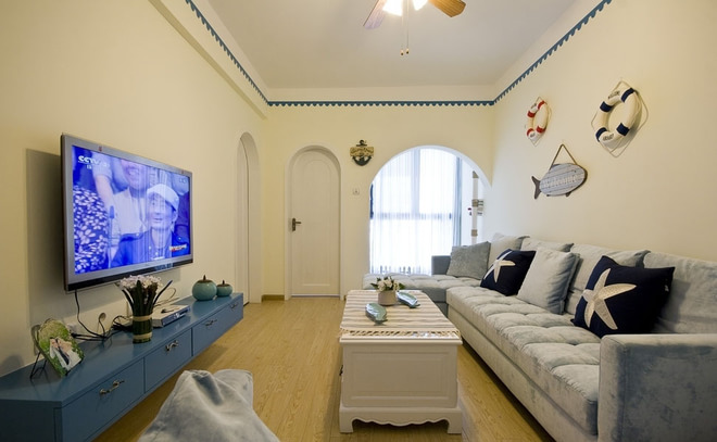 客厅图片来自四川岚庭装饰工程有限公司在地中海系列 置身海边的感觉的分享