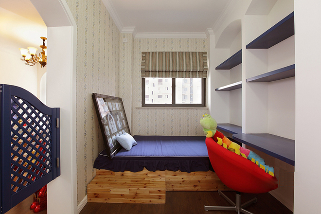 混搭 卧室图片来自四川岚庭装饰工程有限公司在地中海美式混搭设计的分享