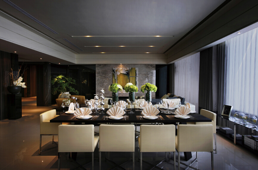 新古典 简约 餐厅图片来自紫禁尚品设计师李擎在江南山水新古典简约风的分享
