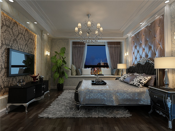 欧式 三居 卧室图片来自日升装饰公司在140平简欧，简约质朴时尚范的分享