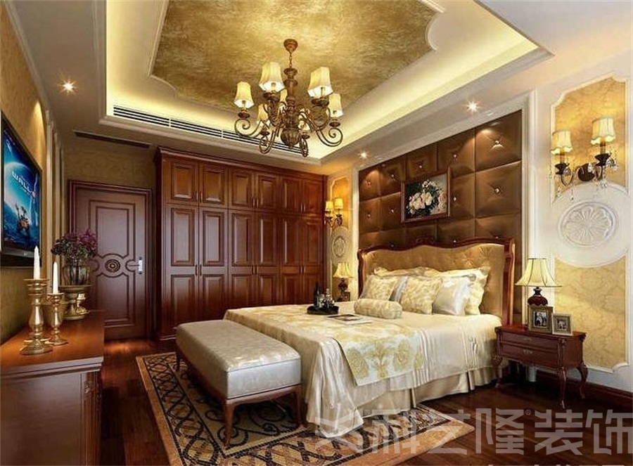 卧室图片来自天津科艺隆装饰在路劲太阳城-简欧风格-143㎡的分享