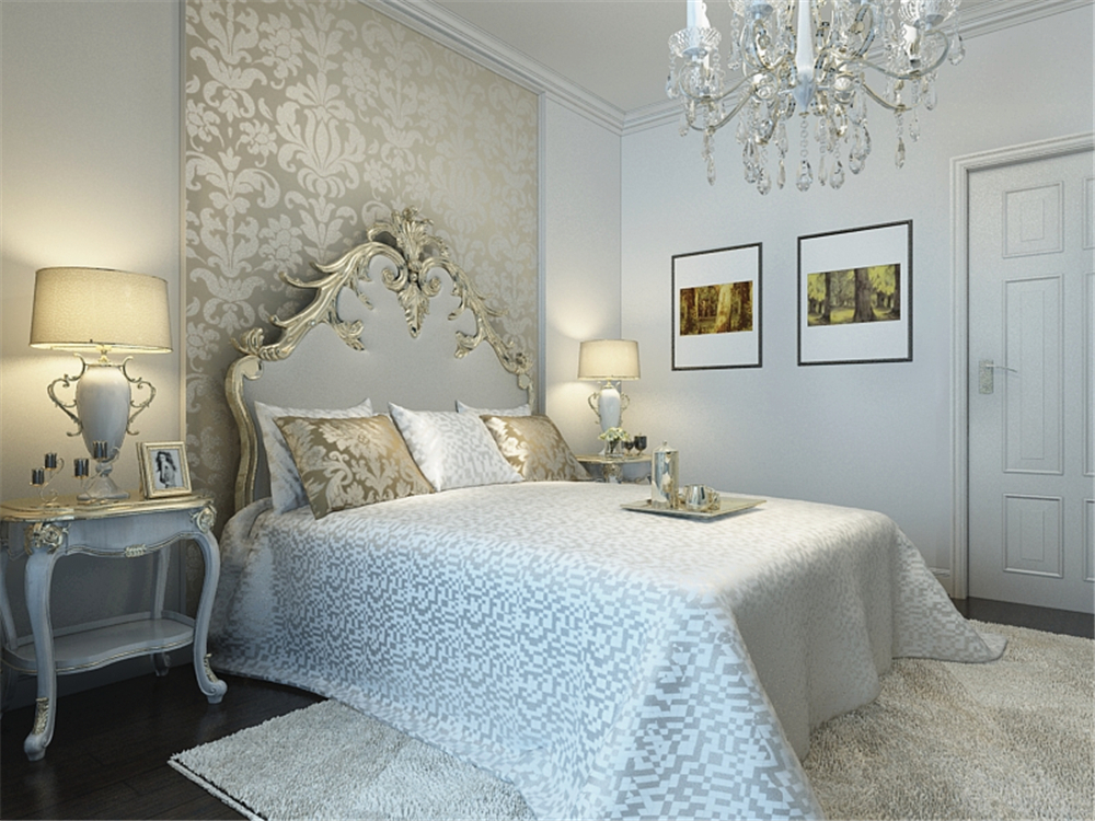 欧式 二居 白领 收纳 80后 小资 卧室图片来自阳光力天装饰在力天装饰-金城华庭97㎡的分享