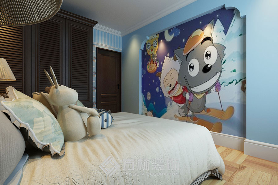金地名京 港式 卧室图片来自方林装饰在金地名京180平港式风格的分享