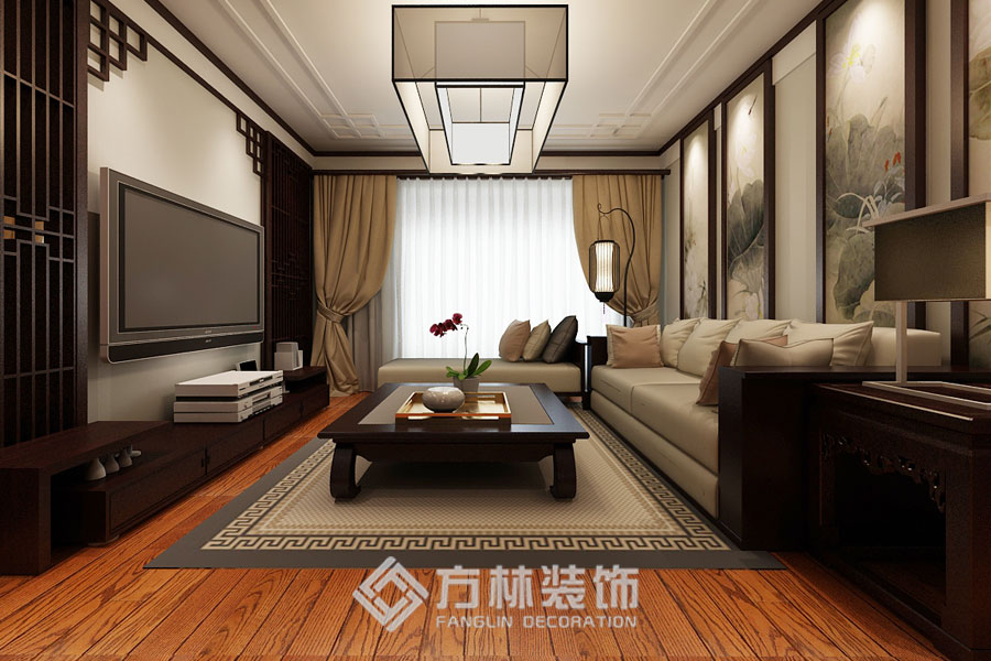 中式 奉天九里 客厅图片来自方林装饰在奉天九里191平中式风格的分享