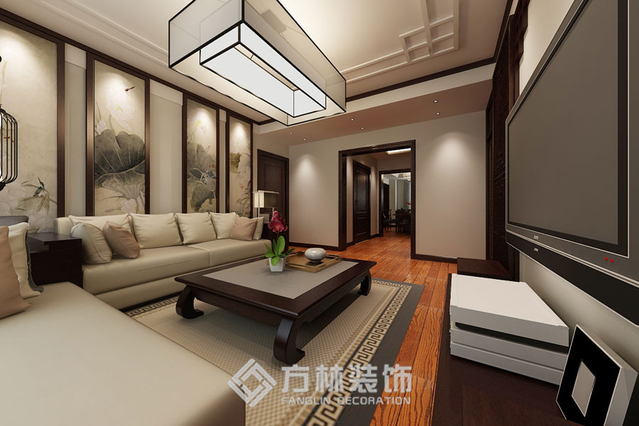 中式 奉天九里 客厅图片来自方林装饰在奉天九里191平中式风格的分享