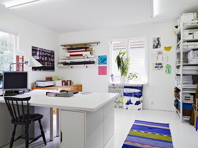 混搭 书房图片来自四川岚庭装饰工程有限公司在瑞典多彩公寓的分享