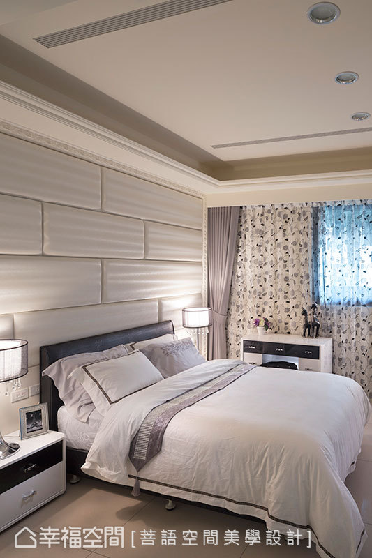 三居 新古典 奢华 柔和 美感 卧室图片来自幸福空间在200平柔和微奢新古典的分享