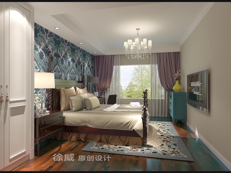 简约 欧式 二居 三居 白领 旧房改造 收纳 卧室图片来自今朝装饰小张在180㎡现代欧式设计的分享