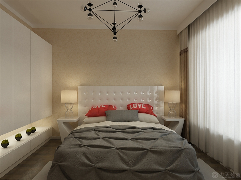 简约 卧室图片来自阳光力天装饰梦想家更爱家在现代简约  亚太津澜    94平米的分享