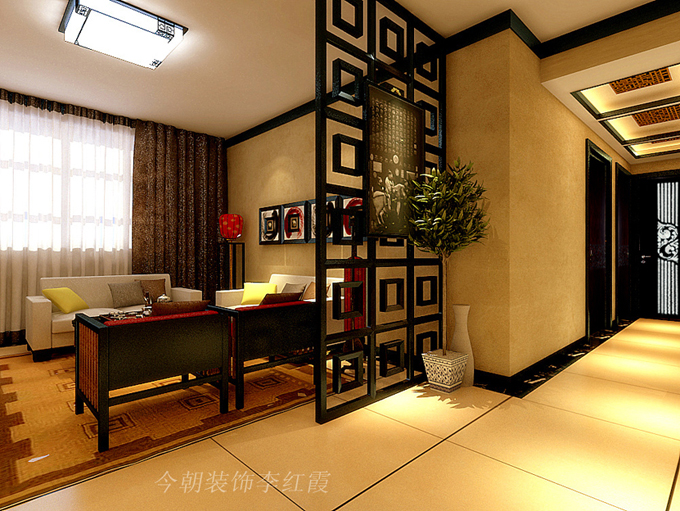 简约 欧式 田园 二居 混搭 三居 客厅图片来自今朝装饰小张在现代新中式的分享