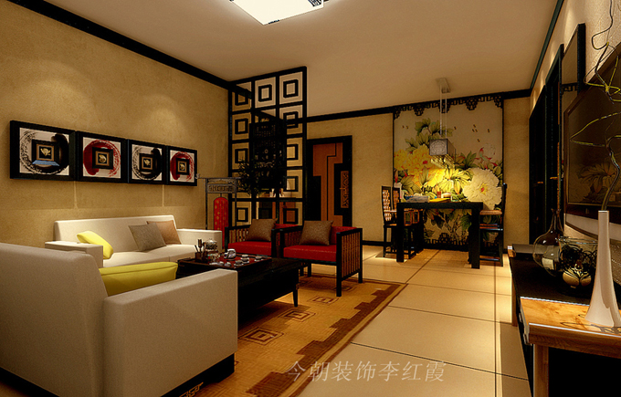 简约 欧式 田园 二居 混搭 三居 客厅图片来自今朝装饰小张在现代新中式的分享