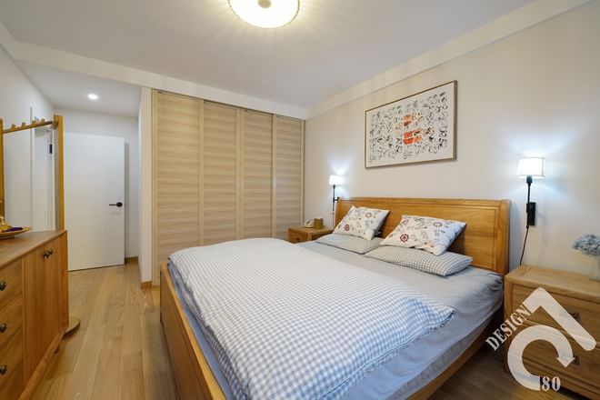 卧室图片来自四川岚庭装饰工程有限公司在80平质朴静室的分享
