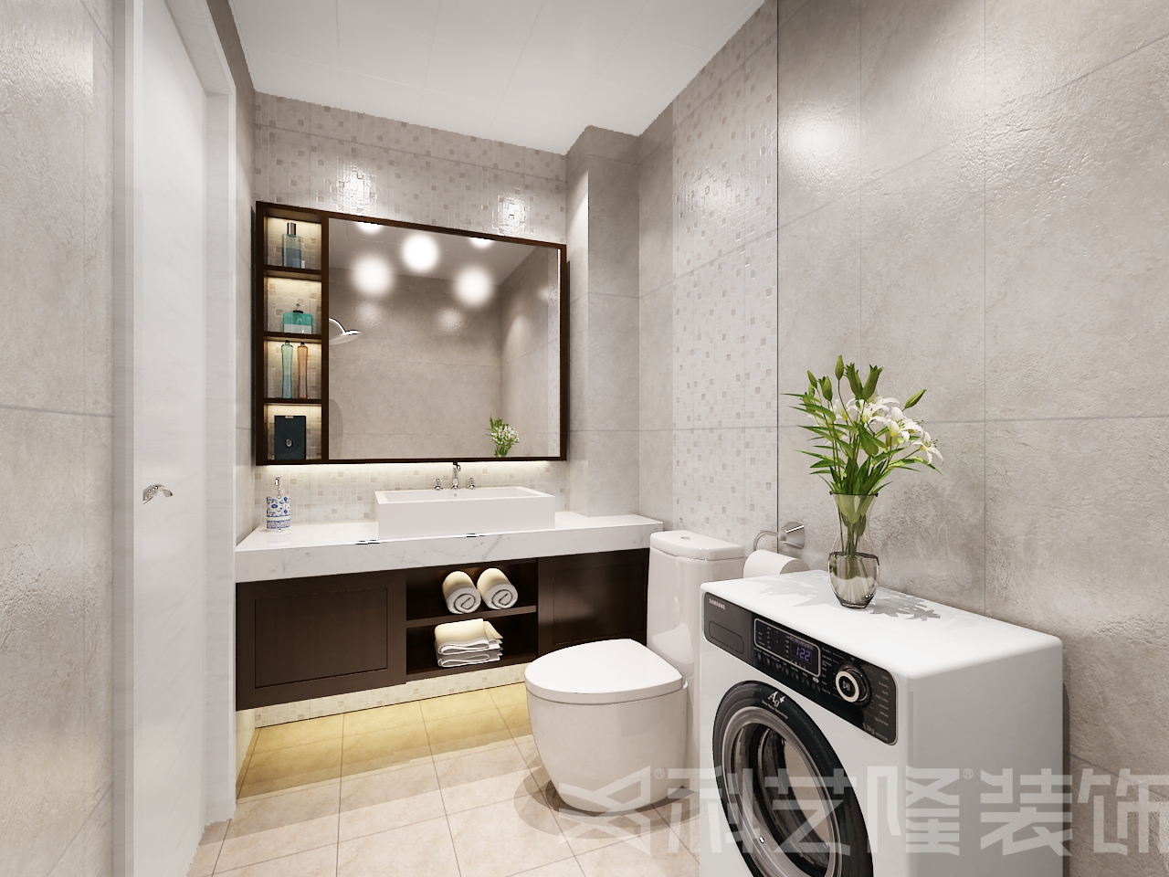 卫生间图片来自天津科艺隆装饰在涟水园-现代风格-125㎡的分享