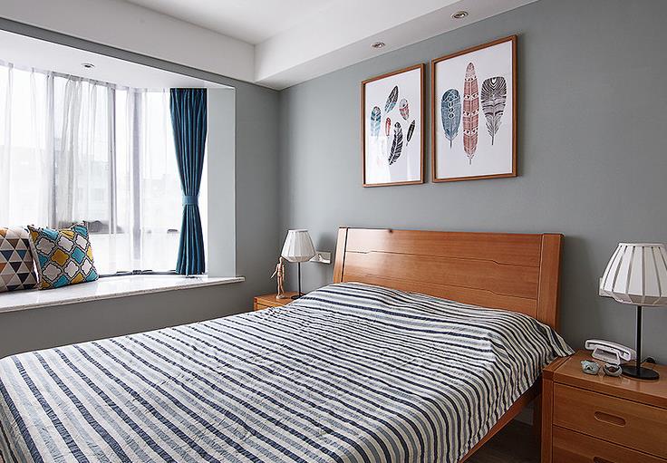 简约 欧式 三居 阳光房 卧室图片来自佰辰生活装饰在舒适阳光房 140平北欧简约风的分享