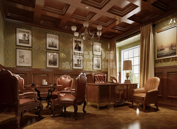 鸣仁别墅 别墅设计 客厅图片来自鸣仁装饰在260平石家庄国际城新古典风格的分享