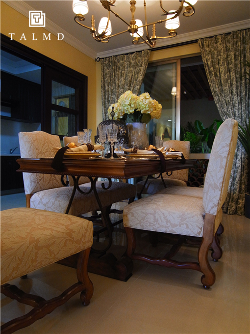 两居室 休闲美式 高端家具 餐厅图片来自TALMD图迈家居在【TALMD案例】美式风格·红树湾的分享