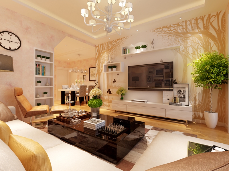 别墅 简约 80后 客厅图片来自快乐彩在喜山150平现代简约装修设计的分享