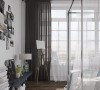 这间公寓以新古典风格的概念为主轴，透过创意想法与材料巧妙搭配运用，为业主打造出舒适又典雅的居家空间，在轻简的设计中无形扩大了空间感觉。