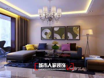 文湃苑140平米 后现代装修设计