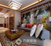 方林装饰中海城130平新中式风格