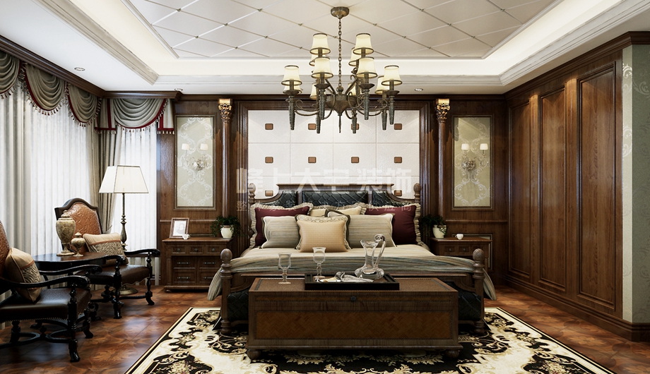 峰上大宅 卧室图片来自峰上大宅装饰长沙在中粮北纬-欧式新古典风格设计的分享