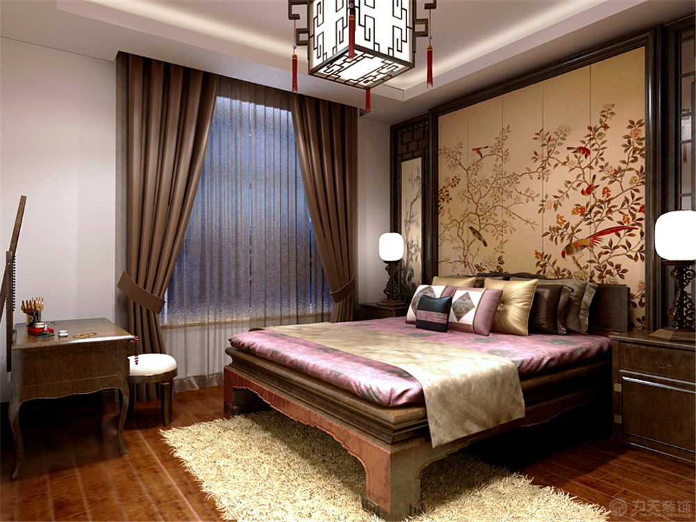 欧式 二居 80后 卧室图片来自阳光力天装饰糖宝儿在中式风格 |中信公园城 126㎡的分享