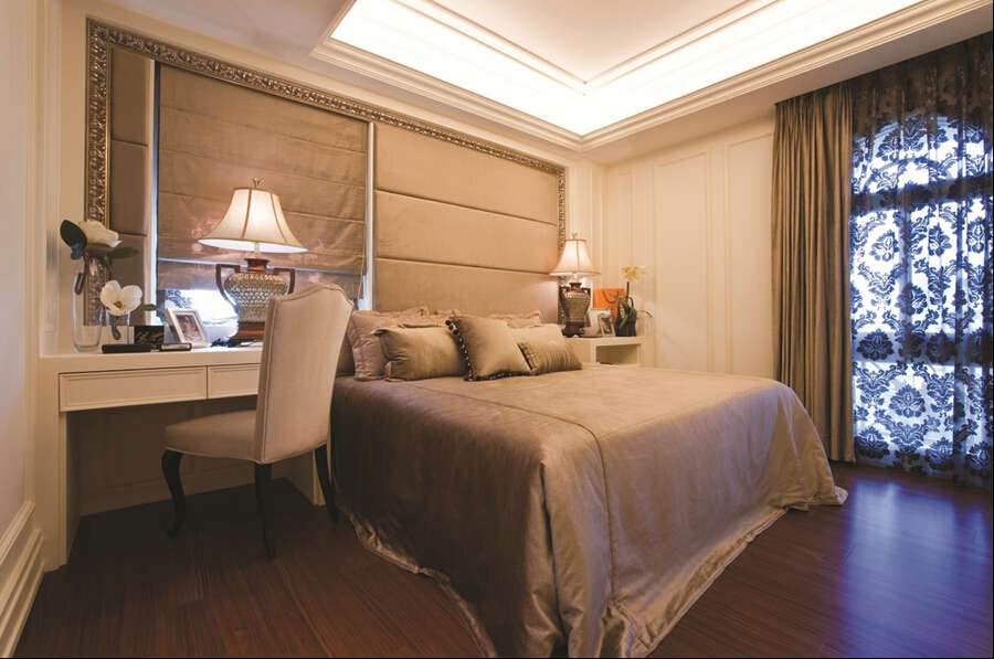 简约 欧式 混搭 四居室 新古典风格 白领 收纳 80后 小资 卧室图片来自成都V2装饰在比华利国际城新古典风格的分享