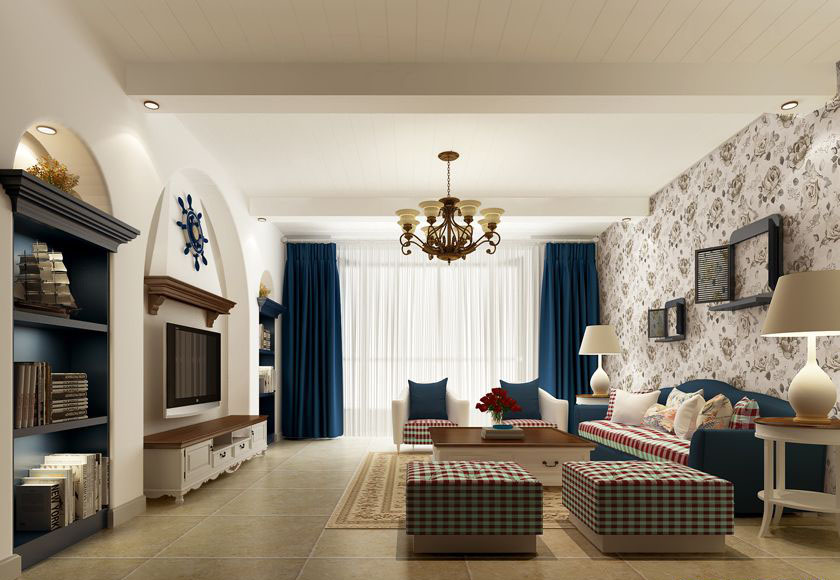 简约 地中海 四居 白领 收纳 80后 小资 客厅图片来自实创装饰百灵在地中海风格的延续的分享