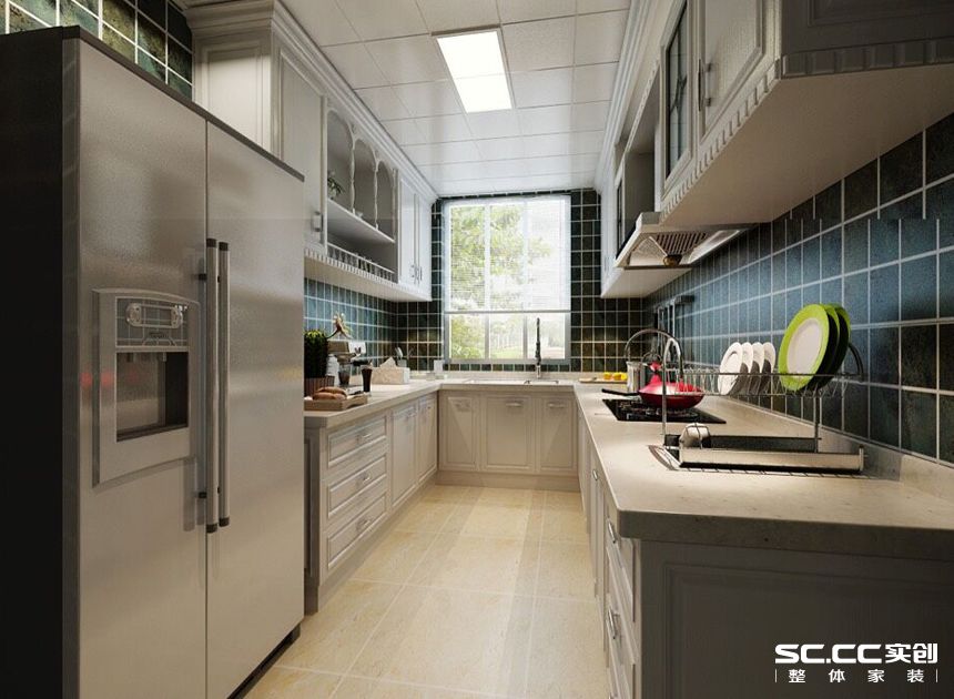 美式风格 三居 二手房装修 厨房图片来自实创装饰上海公司在三居美式风格装修设计的分享