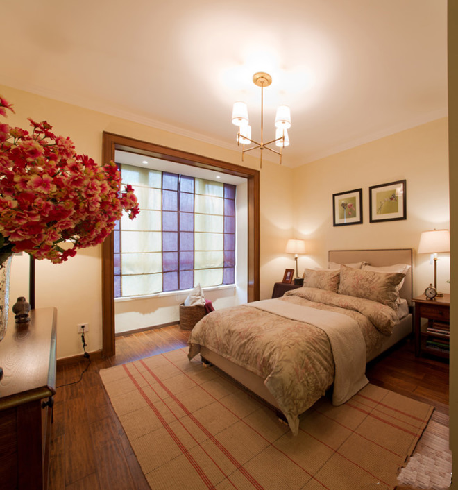 卧室图片来自四川岚庭装饰工程有限公司在经典美式乡村风三居室的分享