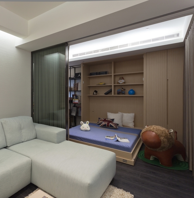 混搭 客厅图片来自四川岚庭装饰工程有限公司在76平活泼的两居的分享