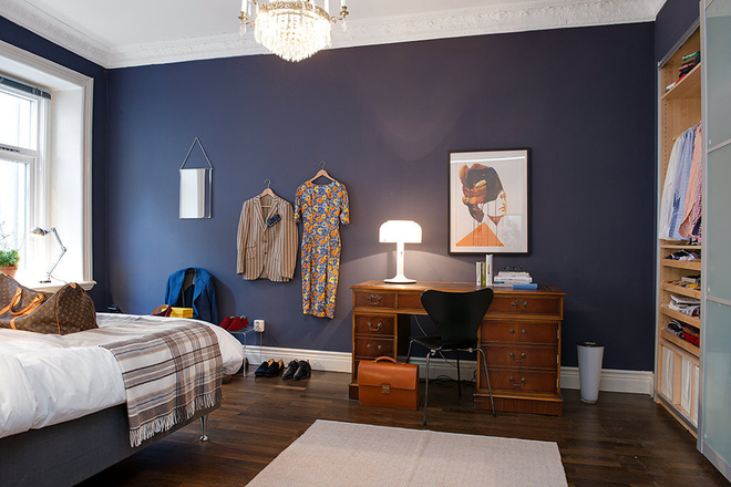 卧室图片来自四川岚庭装饰工程有限公司在67平米橄榄情话公寓 北欧风两居的分享