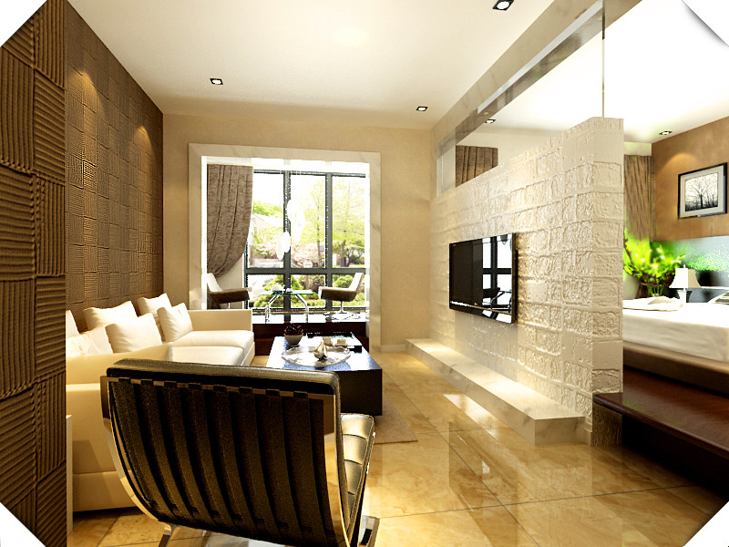 客厅图片来自天津生活家健康整体家装在欧铂城，现代风格的分享