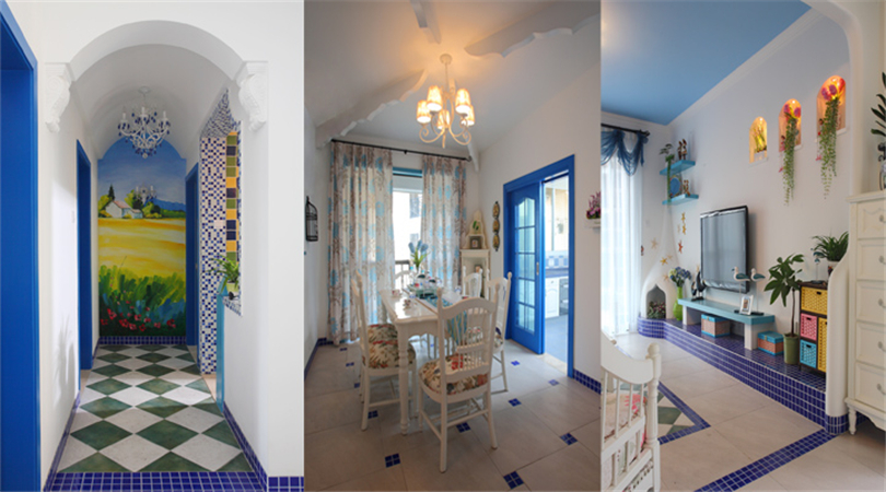 三居 白领 收纳 旧房改造 80后 小资 餐厅图片来自实创装饰完美家装在万科西山庭院120平地中海案例的分享