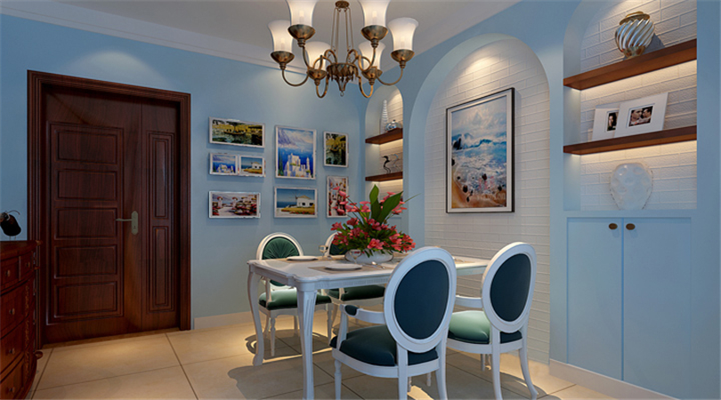 二居 白领 收纳 旧房改造 80后 小资 餐厅图片来自实创装饰完美家装在紫金新干线二期90平地中海案例的分享