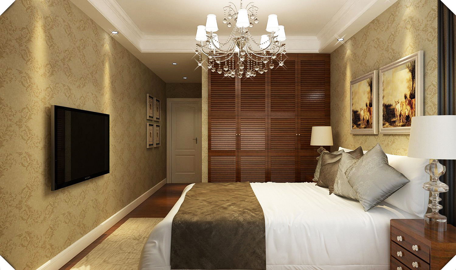 卧室图片来自天津生活家健康整体家装在远洋风景，简欧风格。的分享
