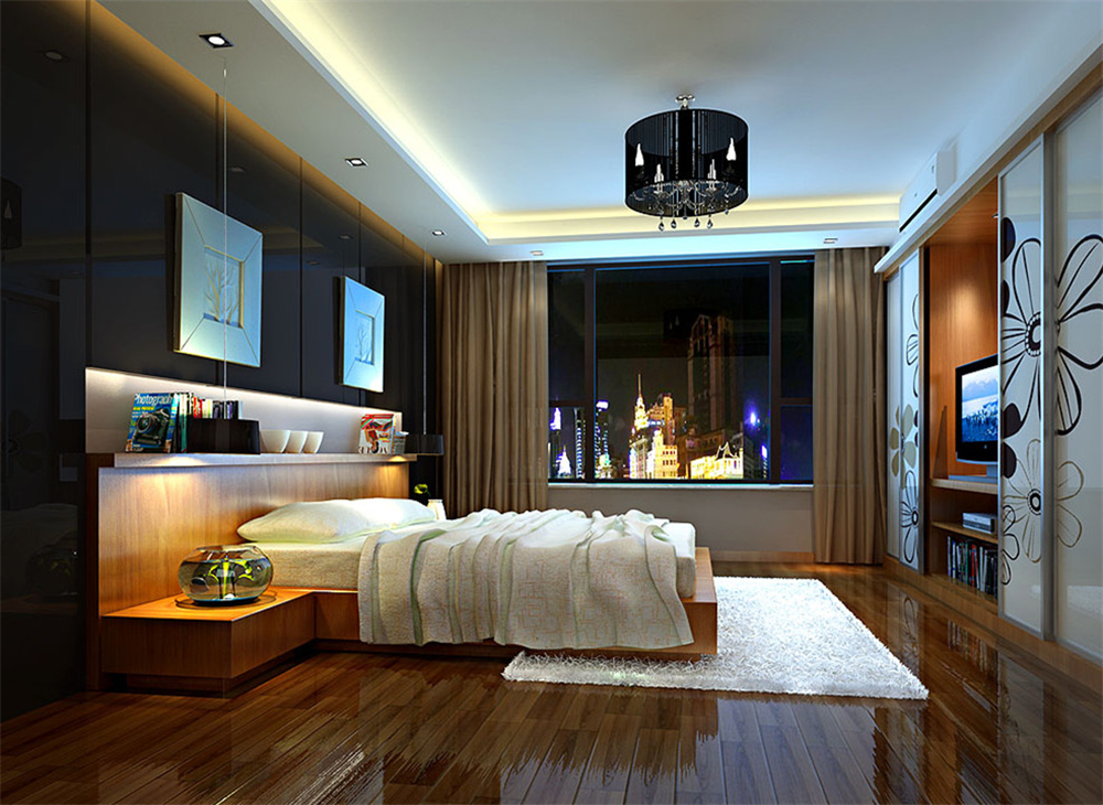 简约 三居 白领 收纳 80后 小资 卧室图片来自实创装饰完美家装在北京城建世华龙樾140平现代风格的分享