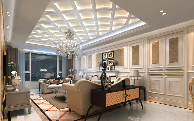 别墅 欧式 客厅 卧室 餐厅 玄关 客厅图片来自实创装饰晶晶在272平绚丽大气 酒店式格调别墅的分享