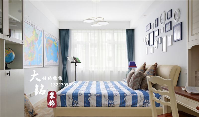 三居 白领 小资 白色设计 卧室图片来自郑州大铭装饰设计机构在140平米三居室新古典风格设计的分享