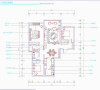 保利拉菲公馆140平米装修设计 欧式田园风格  平面布置图
