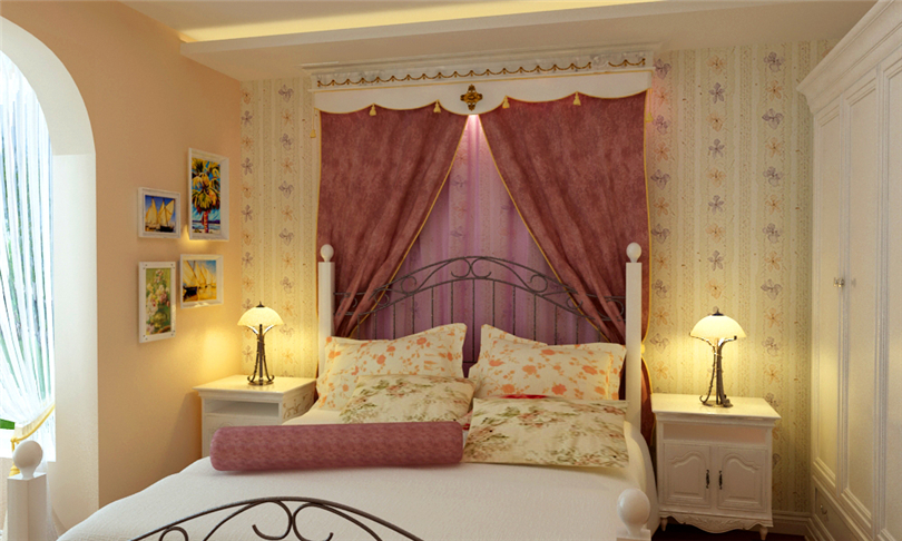 混搭 二居 白领 收纳 小资 80后 卧室图片来自实创装饰完美家装在紫金新干线二期70平混搭风格案例的分享