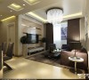 客厅灰色格调加上暖色光线让空间看起来更和谐，温馨。