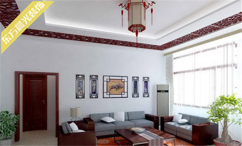 别墅 中式 室内 客厅图片来自北京东方晨光装饰公司在中式风格观塘别墅室内装修的分享