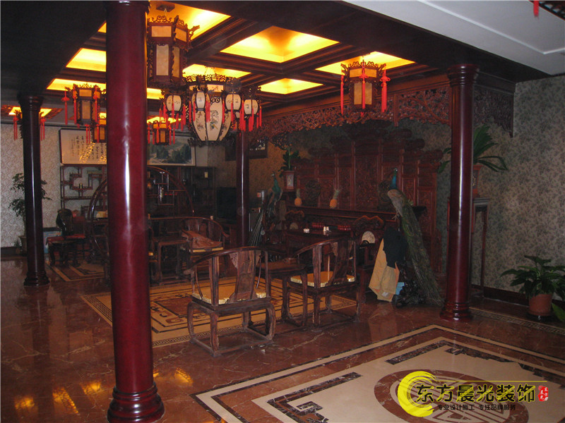 四合院 会所 文化园 中式 古典 客厅图片来自北京东方晨光装饰公司在四合院会所装修设计-中华文化园的分享