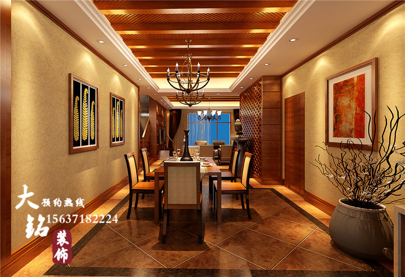 复式设计 样板房 室内设计 郑州装修 餐厅图片来自凤羽飞sun在荣域福湾样板房-泰式设计风格的分享