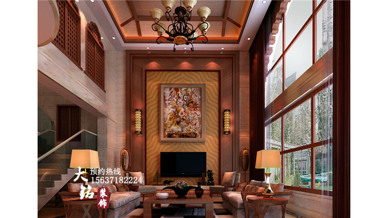 别墅 东南亚风 鼎力之作 室内设计 郑州设计 别墅设计 客厅图片来自凤羽飞sun在东南亚风格别墅设计的分享